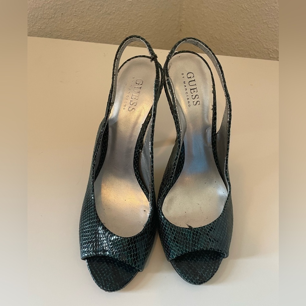 GUESS sling back sandal heels - Picture 5 of 10